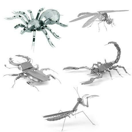 3D金屬DIY昆蟲模型系列(小綠人商城滿1000元免運費)